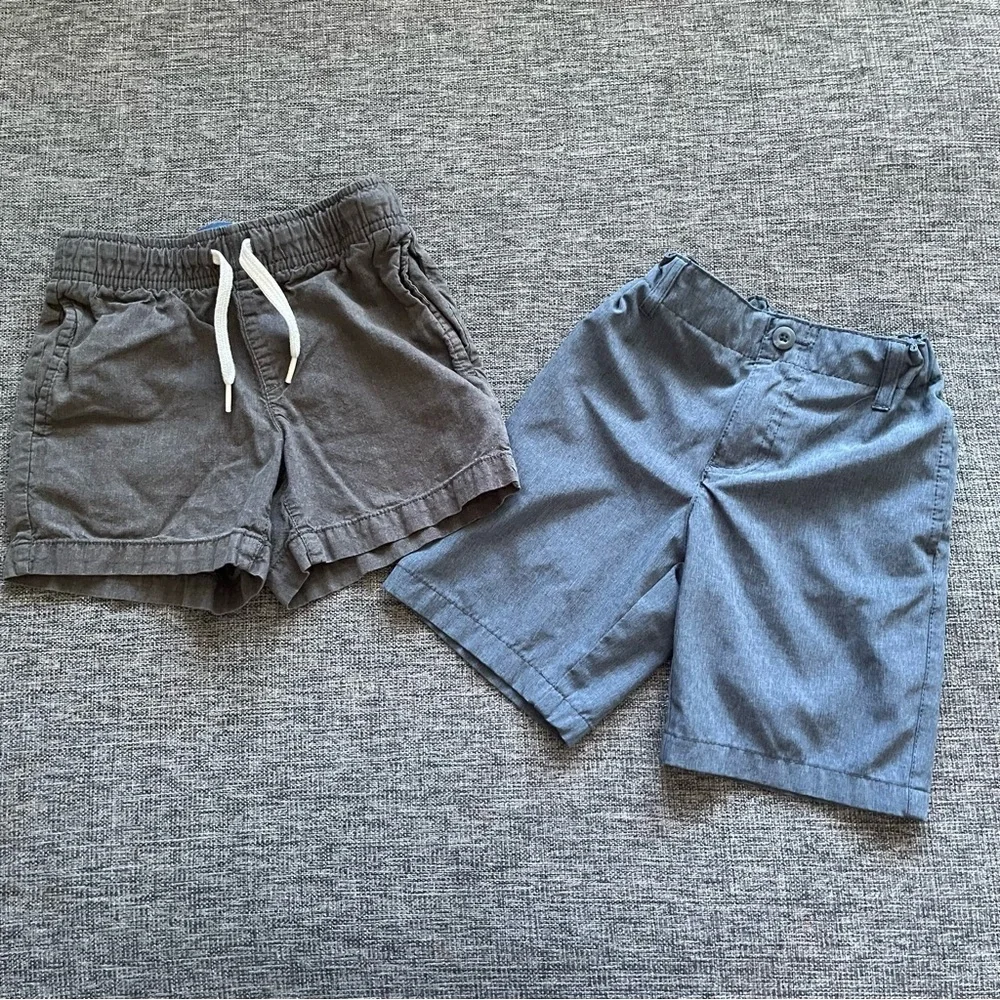 Kids Casual Shorts bundle size 5 Gray and Blue casual wear play-wear toddler